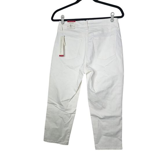NEW Talbots 4p Flawless 5 Pocket Crop Curvy White Stretch Jean Coastal Preppy - Picture 7 of 8